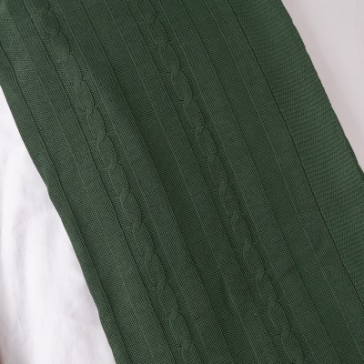 Manta de Linha Trança - Verde Militar